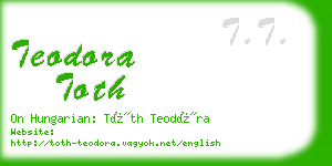 teodora toth business card