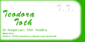 teodora toth business card